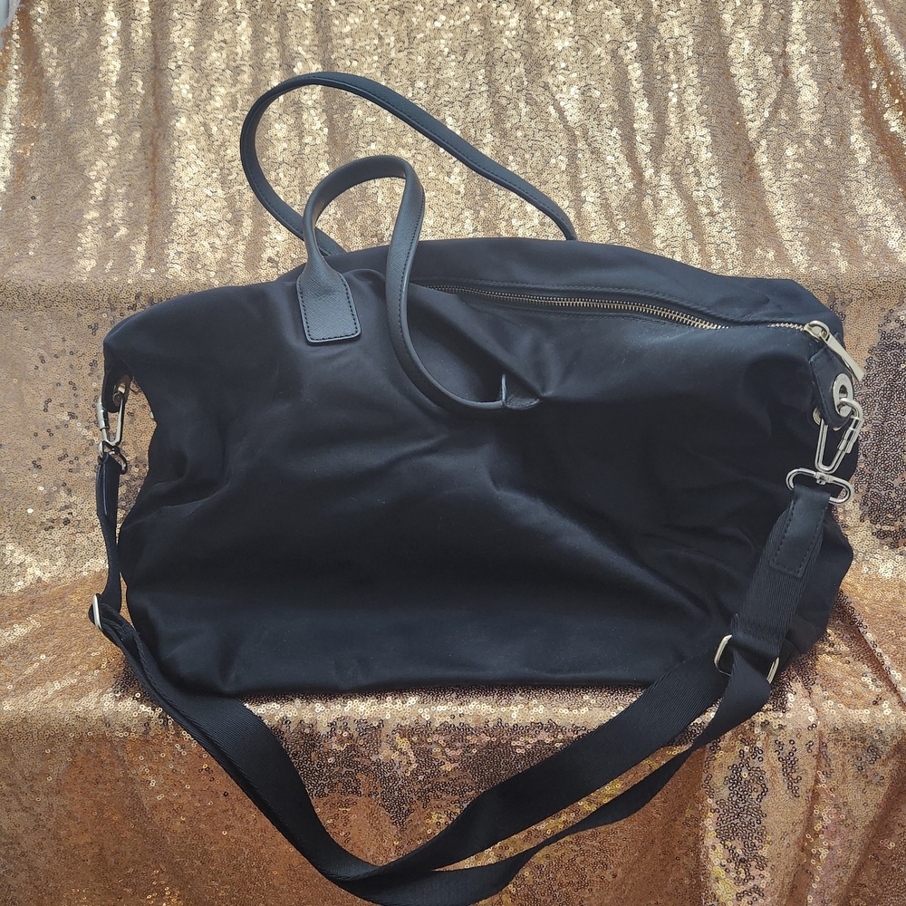 Kate Spade Black Bead Embellished Weekender Duffel Bag - Picture 4 of 11